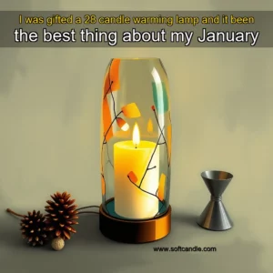 Read more about the article I was gifted a 28 candle warming lamp and it been the best thing about my January