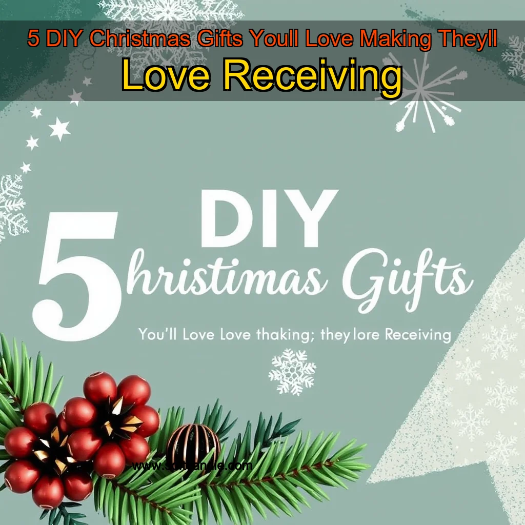 Read more about the article 5 DIY Christmas Gifts Youll Love Making  Theyll Love Receiving