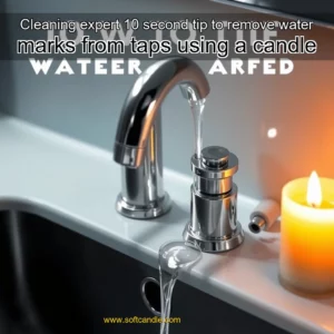 Read more about the article Cleaning expert 10  second tip to remove water marks from taps  using a candle