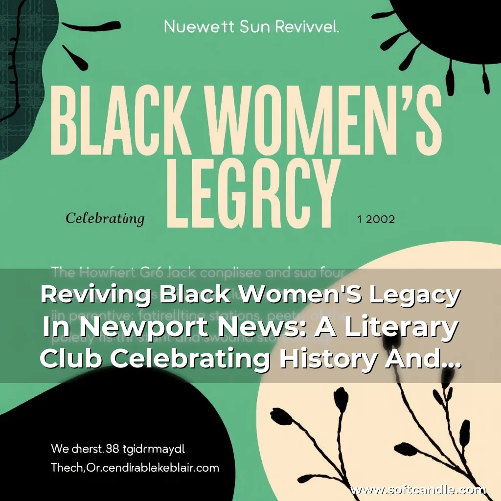 Read more about the article Reviving Black Women’S Legacy In Newport News: A Literary Club Celebrating History And Contributions Through Poetry And Storytelling!
