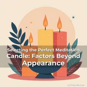 Artistic representation for Selecting the Perfect Meditation Candle: Factors Beyond Appearance